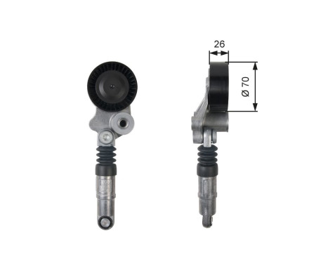 Tensioner Pulley, v-ribbed belt DriveAlign® T39158 Gates