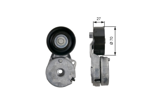 Tensioner Pulley, v-ribbed belt DriveAlign® T39162 Gates