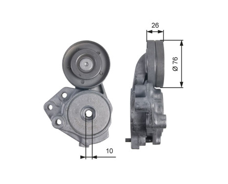Tensioner Pulley, v-ribbed belt DriveAlign® T39173 Gates