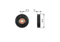 Tensioner Pulley, v-ribbed belt DriveAlign® T39177 Gates