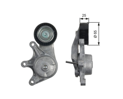 Tensioner Pulley, v-ribbed belt DriveAlign® T39191 Gates