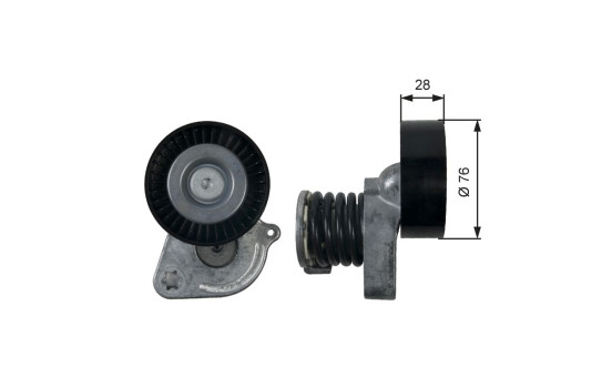Tensioner Pulley, v-ribbed belt DriveAlign® T39207 Gates