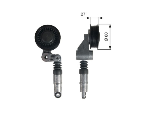Tensioner Pulley, v-ribbed belt DriveAlign® T39236 Gates