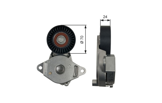 Tensioner Pulley, v-ribbed belt DriveAlign® T39246 Gates