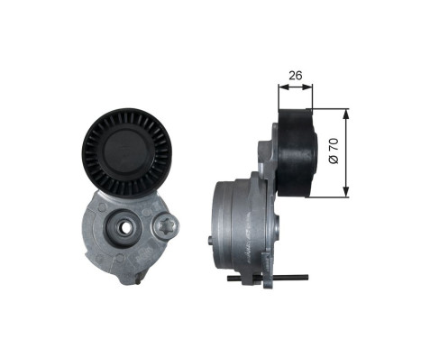 Tensioner Pulley, v-ribbed belt DriveAlign® T39333 Gates