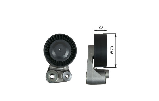 Tensioner Pulley, v-ribbed belt DriveAlign® T39347 Gates