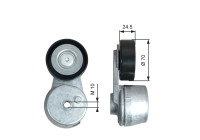 Tensioner Pulley, v-ribbed belt DriveAlign® T39375 Gates