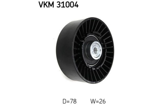 Tensioner Pulley, v-ribbed belt VKM 31004 SKF