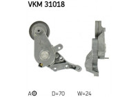 Tensioner Pulley, v-ribbed belt VKM 31018 SKF