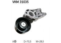 Tensioner Pulley, v-ribbed belt VKM 31035 SKF