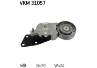 Tensioner Pulley, v-ribbed belt VKM 31057 SKF