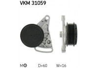 Tensioner Pulley, v-ribbed belt VKM 31059 SKF