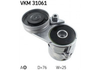 Tensioner Pulley, v-ribbed belt VKM 31061 SKF