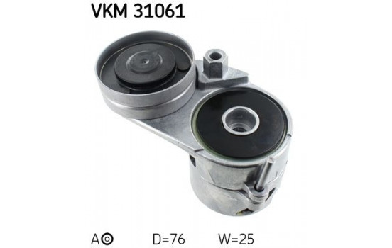 Tensioner Pulley, v-ribbed belt VKM 31061 SKF