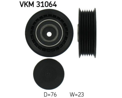 Tensioner Pulley, v-ribbed belt VKM 31064 SKF