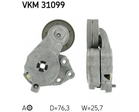 Tensioner Pulley, v-ribbed belt VKM 31099 SKF, Image 2