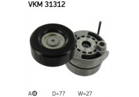 Tensioner Pulley, v-ribbed belt VKM 31312 SKF
