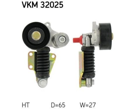 Tensioner Pulley, v-ribbed belt VKM 32025 SKF