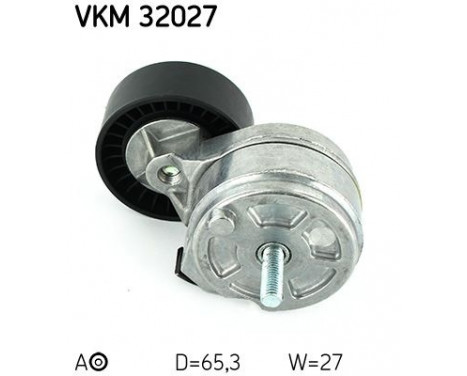 Tensioner Pulley, v-ribbed belt VKM 32027 SKF, Image 2