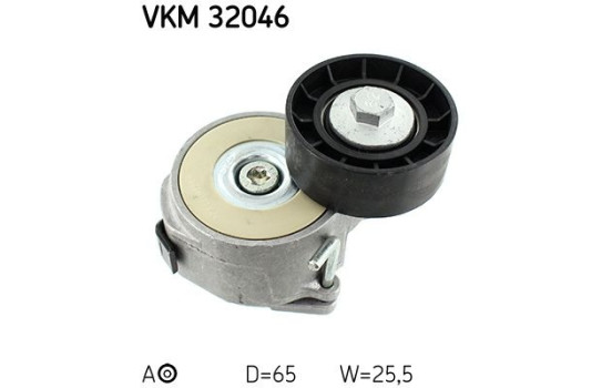 Tensioner Pulley, v-ribbed belt VKM 32046 SKF, Image 3