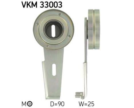 Tensioner Pulley, v-ribbed belt VKM 33003 SKF