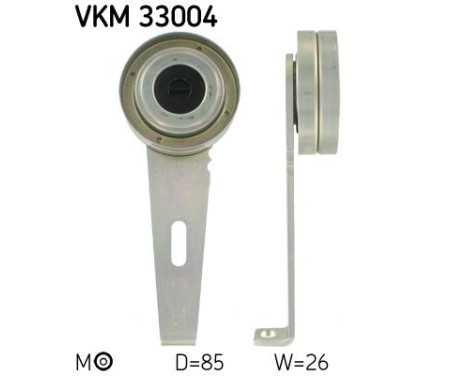 Tensioner Pulley, v-ribbed belt VKM 33004 SKF