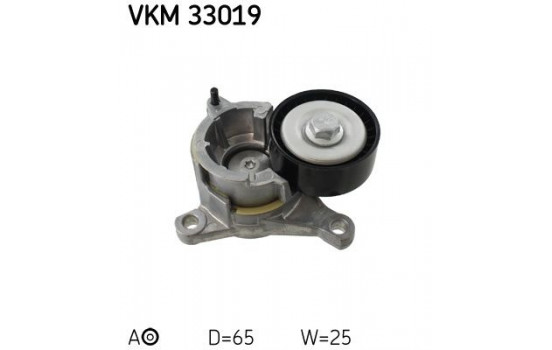 Tensioner Pulley, v-ribbed belt VKM 33019 SKF