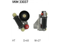 Tensioner Pulley, v-ribbed belt VKM 33037 SKF