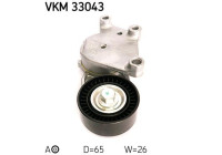 Tensioner Pulley, v-ribbed belt VKM 33043 SKF