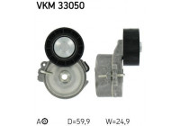 Tensioner Pulley, v-ribbed belt VKM 33050 SKF