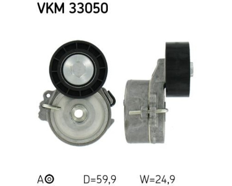Tensioner Pulley, v-ribbed belt VKM 33050 SKF