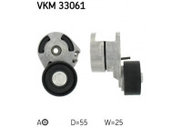 Tensioner Pulley, v-ribbed belt VKM 33061 SKF
