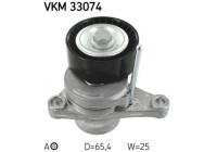 Tensioner Pulley, v-ribbed belt VKM 33074 SKF