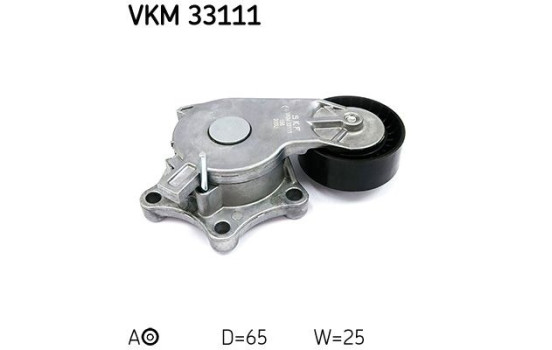 Tensioner Pulley, v-ribbed belt VKM 33111 SKF