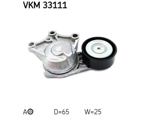 Tensioner Pulley, v-ribbed belt VKM 33111 SKF, Image 2