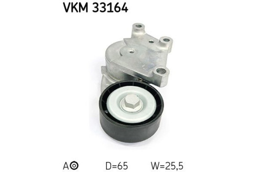 Tensioner Pulley, v-ribbed belt VKM 33164 SKF