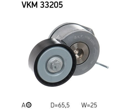 Tensioner Pulley, v-ribbed belt VKM 33205 SKF