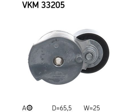 Tensioner Pulley, v-ribbed belt VKM 33205 SKF, Image 2