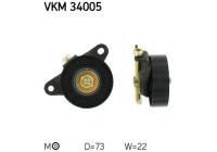 Tensioner Pulley, v-ribbed belt VKM 34005 SKF
