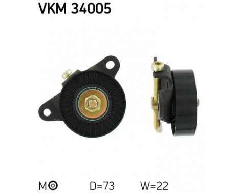 Tensioner Pulley, v-ribbed belt VKM 34005 SKF