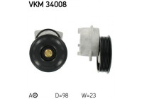 Tensioner Pulley, v-ribbed belt VKM 34008 SKF