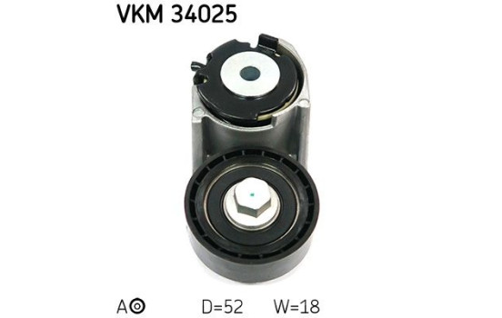Tensioner Pulley, v-ribbed belt VKM 34025 SKF