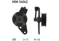 Tensioner Pulley, v-ribbed belt VKM 34042 SKF