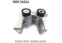 Tensioner Pulley, v-ribbed belt VKM 34044 SKF