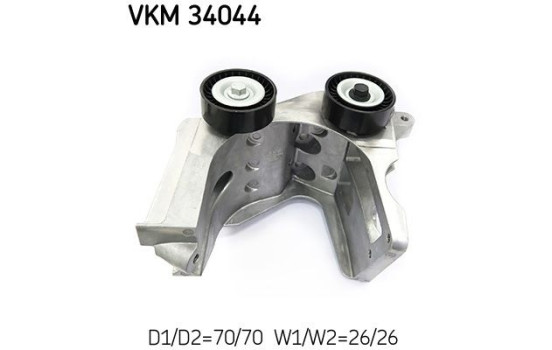 Tensioner Pulley, v-ribbed belt VKM 34044 SKF