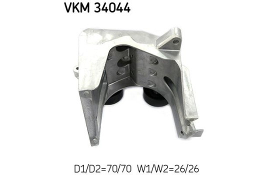 Tensioner Pulley, v-ribbed belt VKM 34044 SKF, Image 2