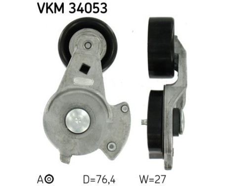 Tensioner Pulley, v-ribbed belt VKM 34053 SKF