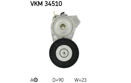 Tensioner Pulley, v-ribbed belt VKM 34510 SKF, Image 2