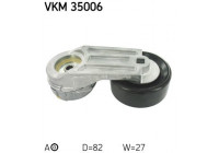 Tensioner Pulley, v-ribbed belt VKM 35006 SKF