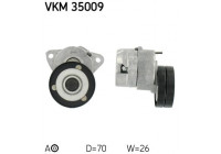 Tensioner Pulley, v-ribbed belt VKM 35009 SKF